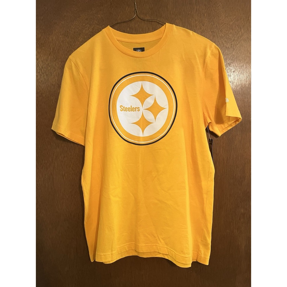 NEW Pittsburgh Steelers T-Shirt‎ Graphic Tee NWT Yellow Size L
